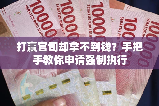 武汉打赢官司却拿不到钱？手把手教你申请强制执行
