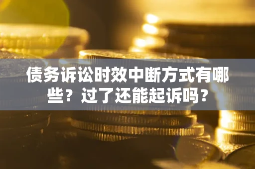 武汉债务诉讼时效中断方式有哪些?过了还能起诉吗? 武汉债务诉讼时效中断方式有哪些?过了还能起诉吗?