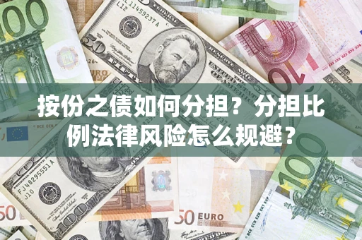 武汉按份之债如何分担?分担比例法律风险怎么规避? 武汉按份之债如何分担?分担比例法律风险怎么规避?