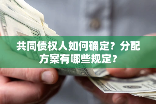 武汉共同债权人如何确定？分配方案有哪些规定？