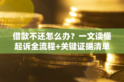 武汉借款不还怎么办?一文读懂起诉全流程+关键证据清单 武汉借款不还怎么办?一文读懂起诉全流程+关键证据清单