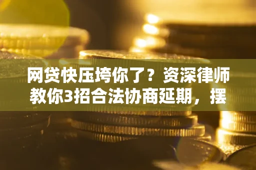 武汉网贷快压垮你了？资深律师教你3招合法协商延期，摆脱暴力催收！