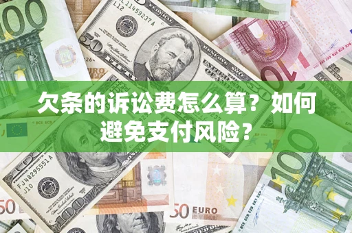 武汉欠条的诉讼费怎么算？如何避免支付风险？