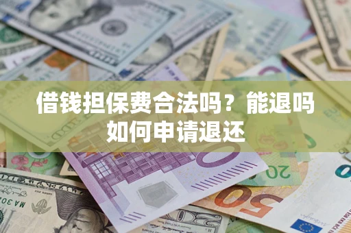 武汉借钱担保费合法吗？能退吗如何申请退还